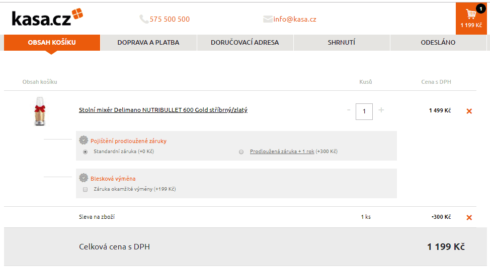 Stolní mixér Delimano NUTRIBULLET 600 Gold