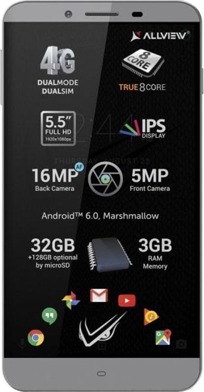 Allview, 8x 1,5GHz, 3GB RAM, 5,5"