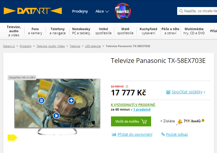 Ultra HD TV, HDR, Smart, 146cm, Panasonic