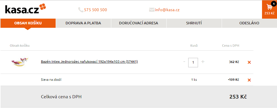 Nafukovací bazének jednorožec Intex