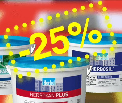 Sleva 25% na fasádní barvy a penetrace