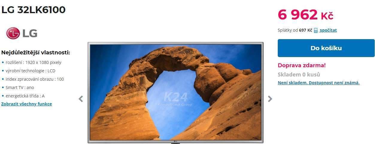 Full HD LED TV, Smart, HDR, 80cm, LG