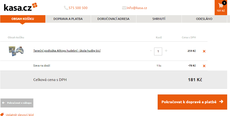 Hudební dotyková podložka - bicí