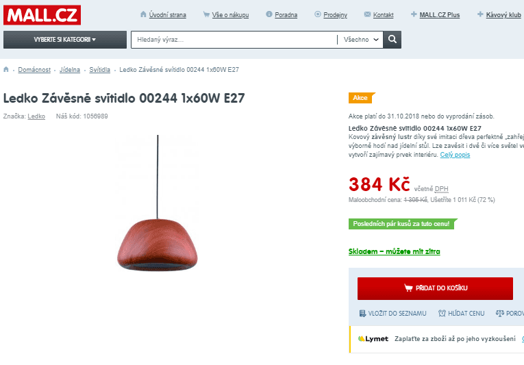Kovový závěsný lustr Ledko 00244