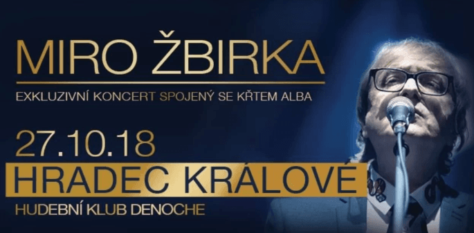 Vstupenka na koncert Miro Žbirky