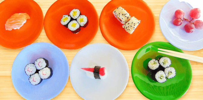 Running sushi - 2 hodiny neomezené konzumace