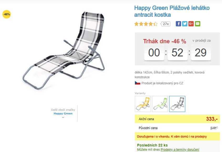 Lehátko Happy Green
