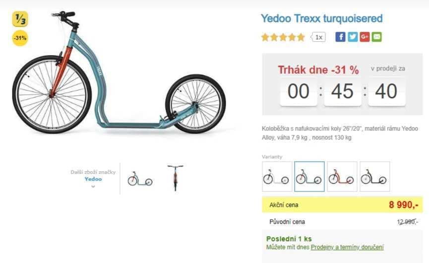 Koloběžka Yedoo Trexx, 26"/20"