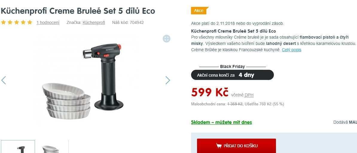 5 dílný flambovací set Küchenprofi 