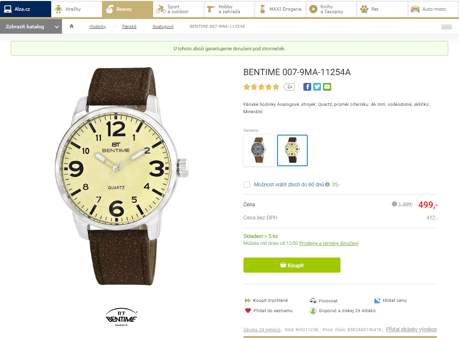 Pánské hodinky Bentime 007-9MA-11254A