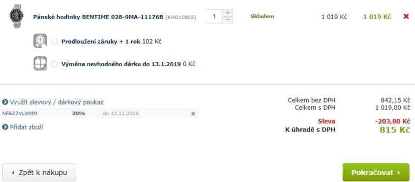 Pánské hodinky Bentime