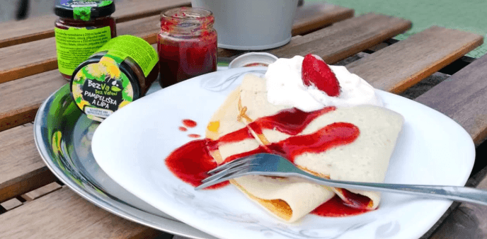 2× palačinka s marmeládou