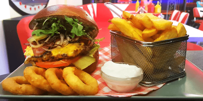 2× burger menu pro dva