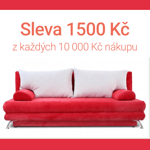Sleva 1500 Kč z každých 10 000 Kč