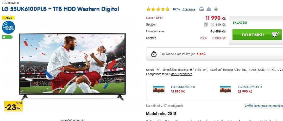 Ultra HD TV, HDR, Smart, 139 cm, LG