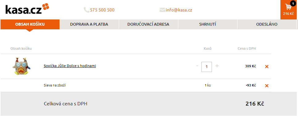 Hračka Sovička Jůlie Dolce s hodinami