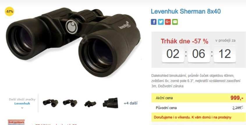 Binokulární dalekohled Levenhuk Sherman 8x40