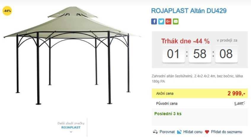 Zahradní altán Rojaplast
