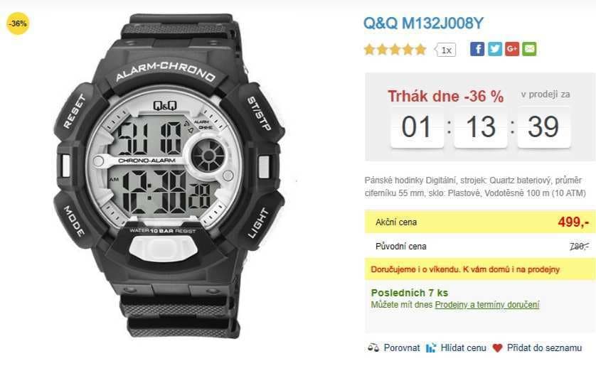 Pánské digitální hodinky Q&Q sportovní