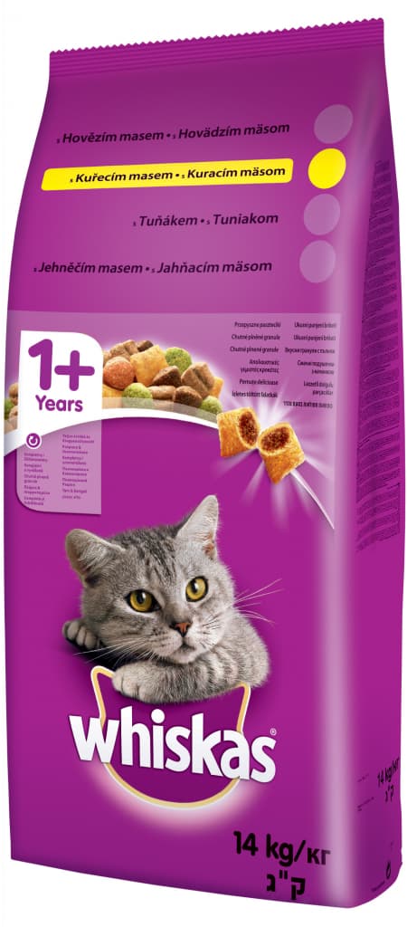 Whiskas granule kuřecí 14 kg
