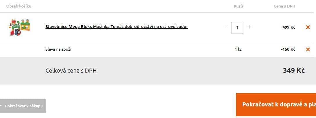 Mega Bloks Mašinka Tomáš, 70 dílů