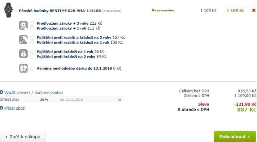 Pánské hodinky Bentime