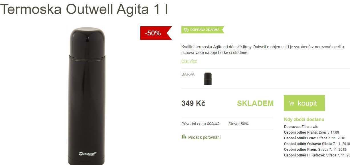 Termosk Outwell Agita 1 litr