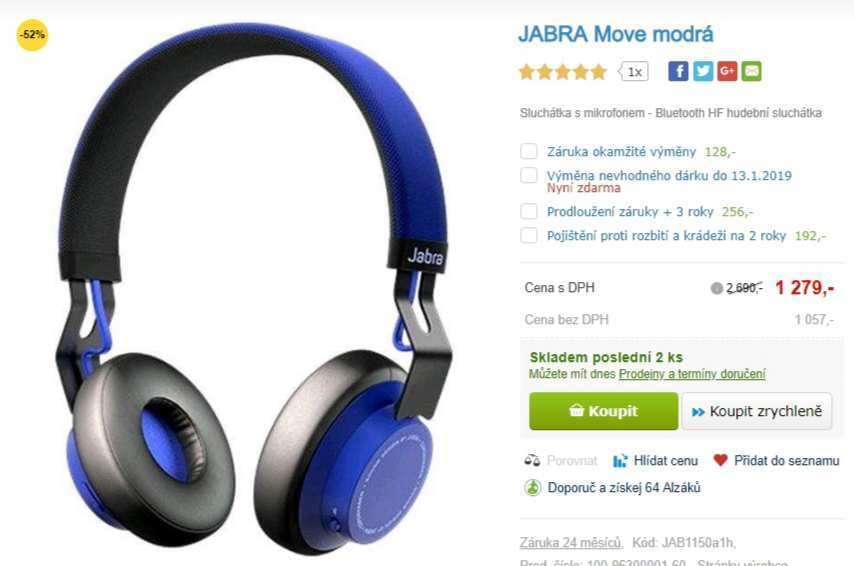 BT sluchátka Jabra Move