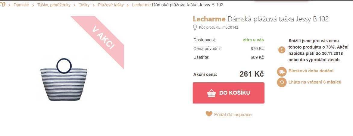 Plážová taška Lecharme Jessy