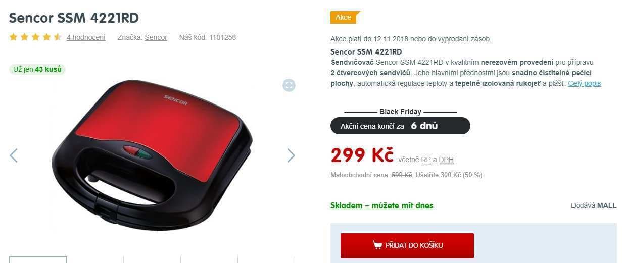 Sendvičovač Sencor 