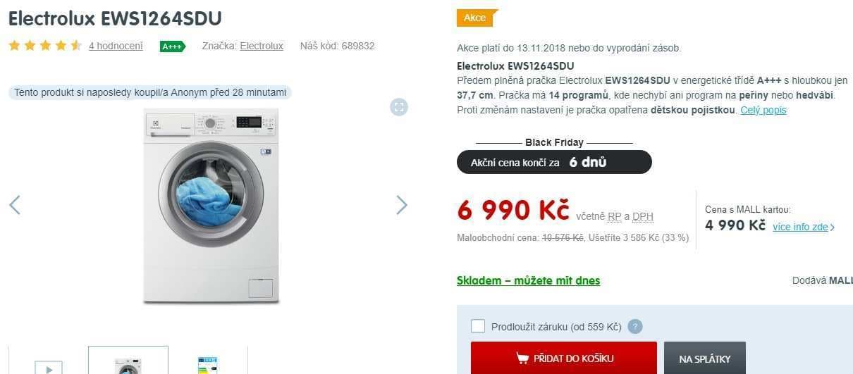 Electrolux, 6kg, 1200 ot., A+++, 38cm