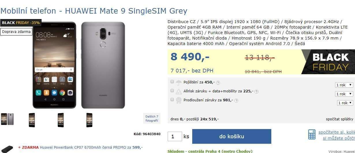 Huawei, 8x 2,4GHz, 4GB RAM, 5,9"