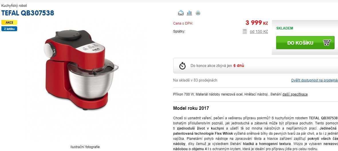 Kuchyňský robot Tefal Wizzo, 700W