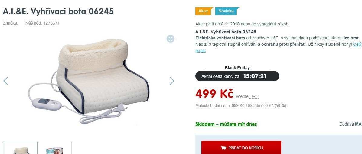 Elektrická vyhřívací bota A.I.&E