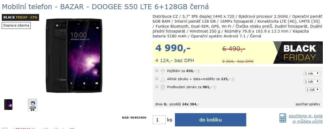 Doogee, 8x 2,5GHz, 6GB RAM, 5,7"
