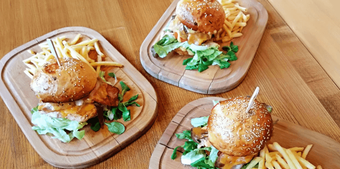 1× burger z výběru