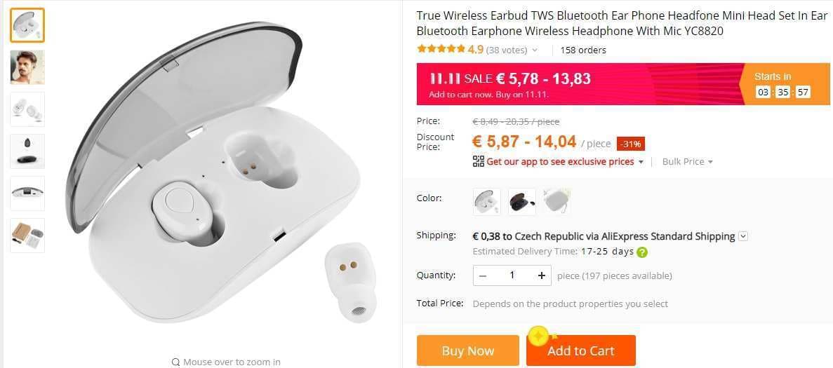 Bezdrátová sluchátka s mikrofonem
