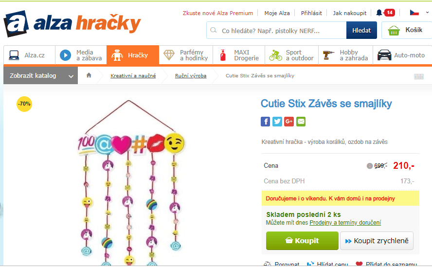 Závěs se smajlíky Cutie Stix