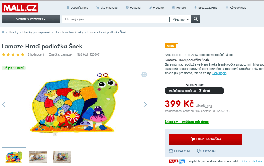 Lamaze Hrací podložka Šnek