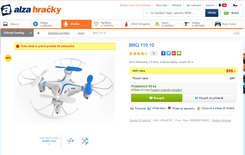 Dron Buddy Toys BRQ 110