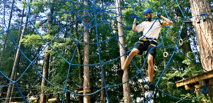 Vstupy do lanového centra Jungle Park 
