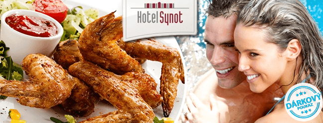 Vstup do wellness na 1 hod.+ 500 g kuřecích křídel