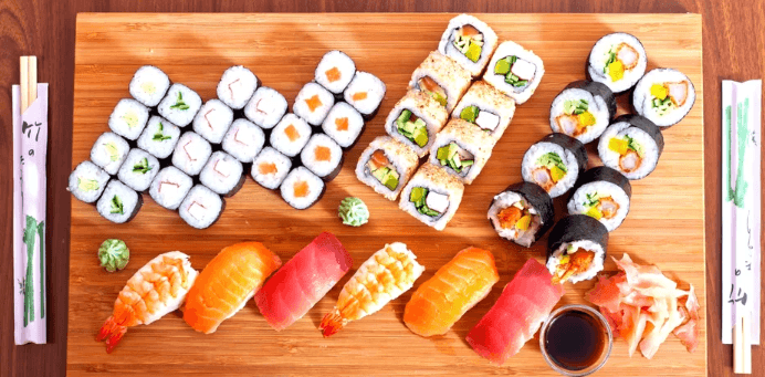 Sushi sety v asijském bistru