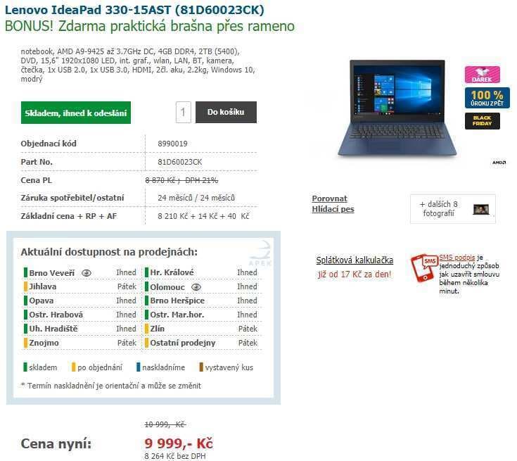 Lenovo, 3,7GHz. 4GB RAM, 15,6"