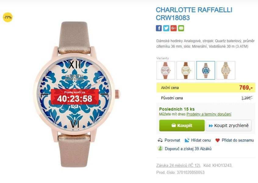 Dámské hodinky Charlotte Raffelli 