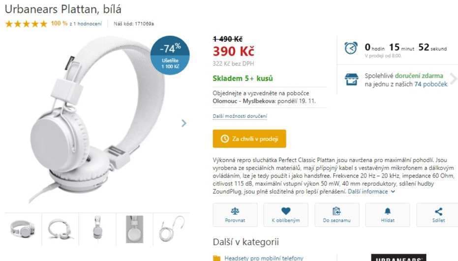 Sluchátka Urbanears Plattan