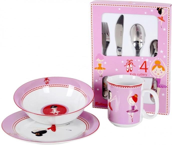 Jídelní set pro holky "Ballerina" 7 ks