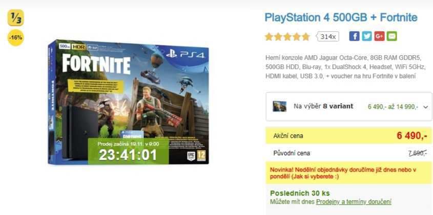 PlayStation 4 Slim 500GB + 2 hry