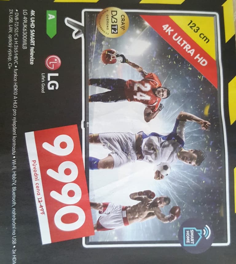 Ultra HD TV, HDR, Smart, 124cm, LG