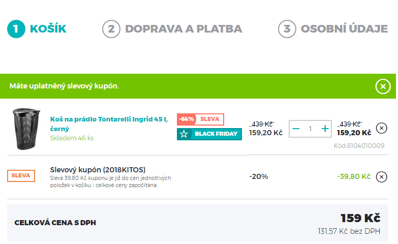 Koš na prádlo Tontarelli Ingrid 45 l